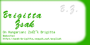 brigitta zsak business card
